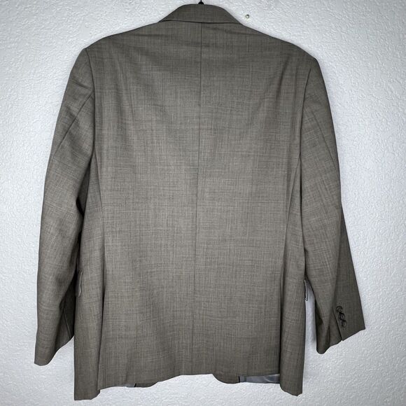 Banana Republic Mens Size 40S Wool Blazer Tailored Fit Taupe Tan - Picture 3 of 6